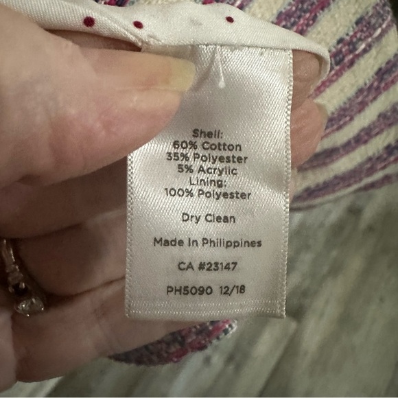 Talbots Purple and White Blazer with Stripes - Picture 4 of 4